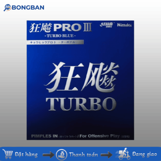 Nittaku Hurricane 3 Pro Tubro Blue