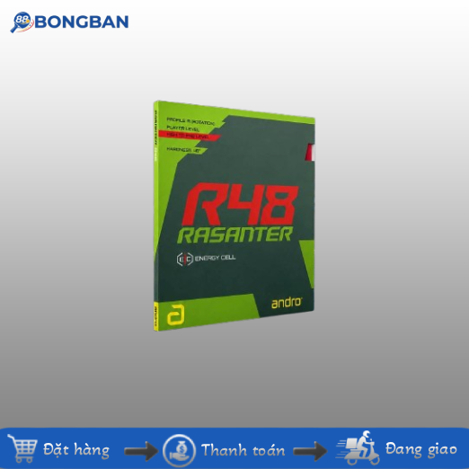 ANDRO RASANTER R48 – XOÁY MẠNH, TỐC ĐỘ CAO, TOPSPIN ĐẦY UY LỰC