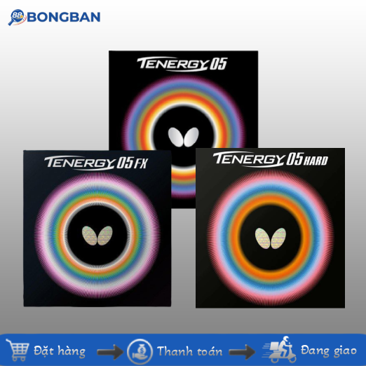 BUTTERFLY MẶT VỢT TENERGY 05 / TENERGY 05 FX / TENERGY 05 HARD